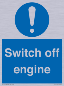 Switch off engine